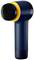 An electric cleaning device with a dark brush and yellow accent. Ideal for skincare or surface cleaning.
