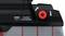 Close-up of a Bosch product with a red-marked filter cleaning button and significant graphical instructions for operation.