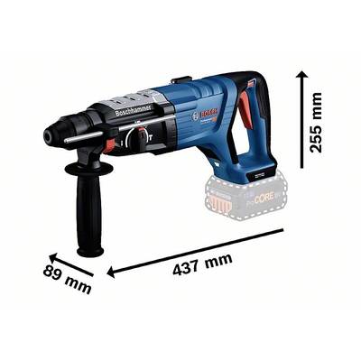 Bosch Professional GBH 18V-28 DC SDS-Plus-Cordless hammer drill 18 V Li-ion brushless, w/o battery, incl. case-8