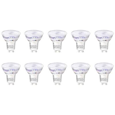 Sygonix SY-5237738 LED (monochrome) EEC E (A - G) GU10  3.6 W = 50 W Warm white (Ø x H) 50 mm x 54 mm not dimmable 10 pc