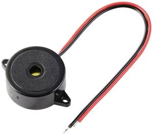 TRU COMPONENTS Piezo buzzer Noise emission: 85 dB  Voltage: 12 V DC Continuous acoustic signal 1 pc(s)