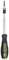 Screwdriver with black and yellow handle and removable Torx bit at the tip, against a white background.
