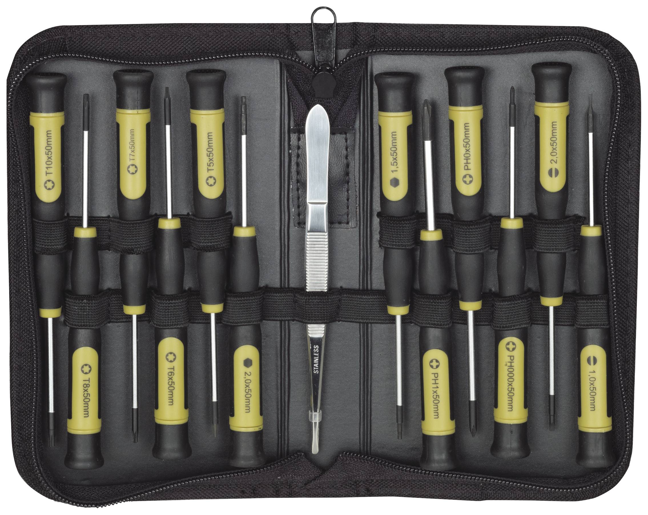 Proxxon MICRO-DRIVER Screwdriver set Slot, Phillips, Star, Allen