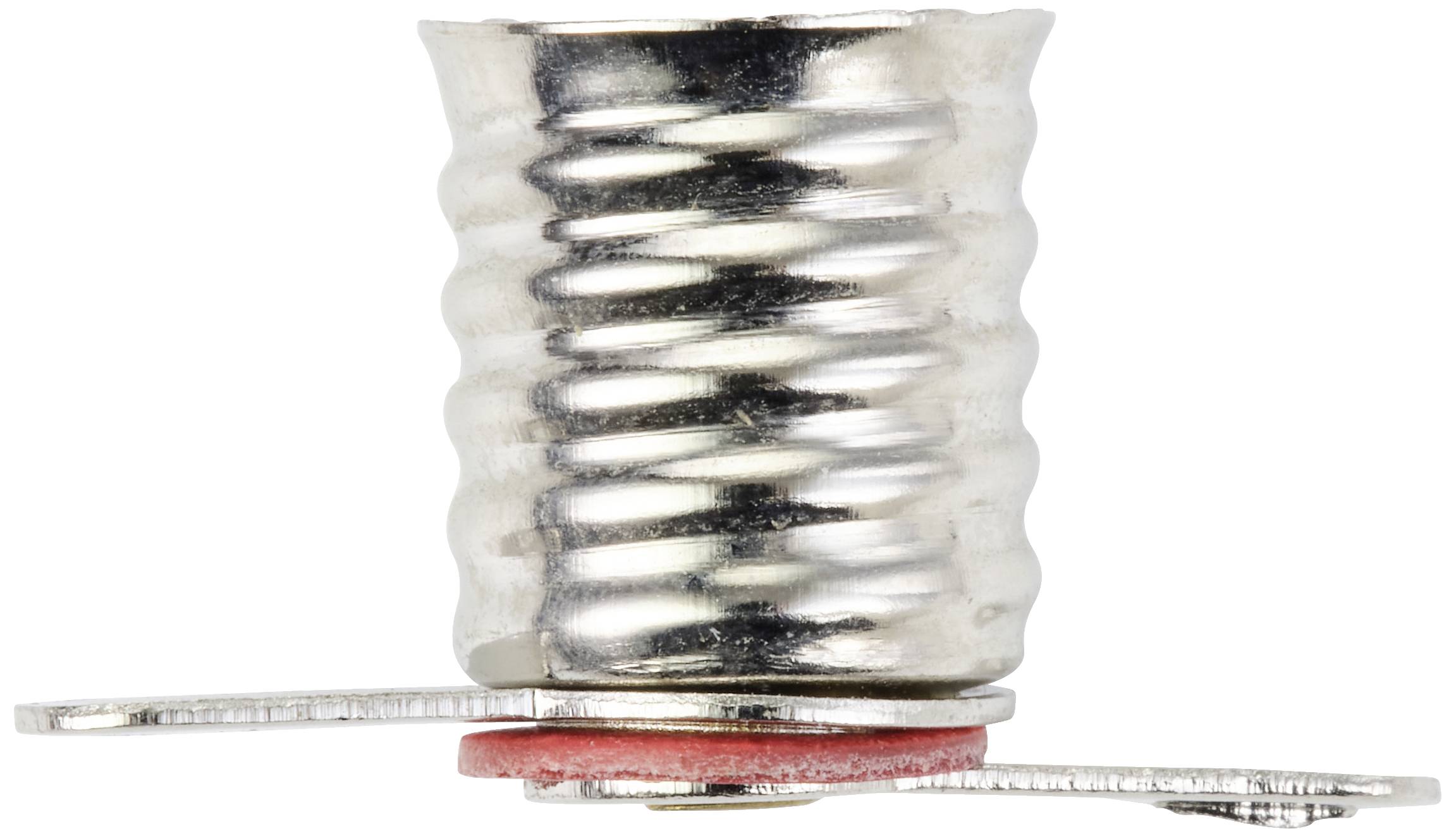 A silver, spiral-shaped metal part with a flat base, resembling a spring. It appears to be a mechanical component.