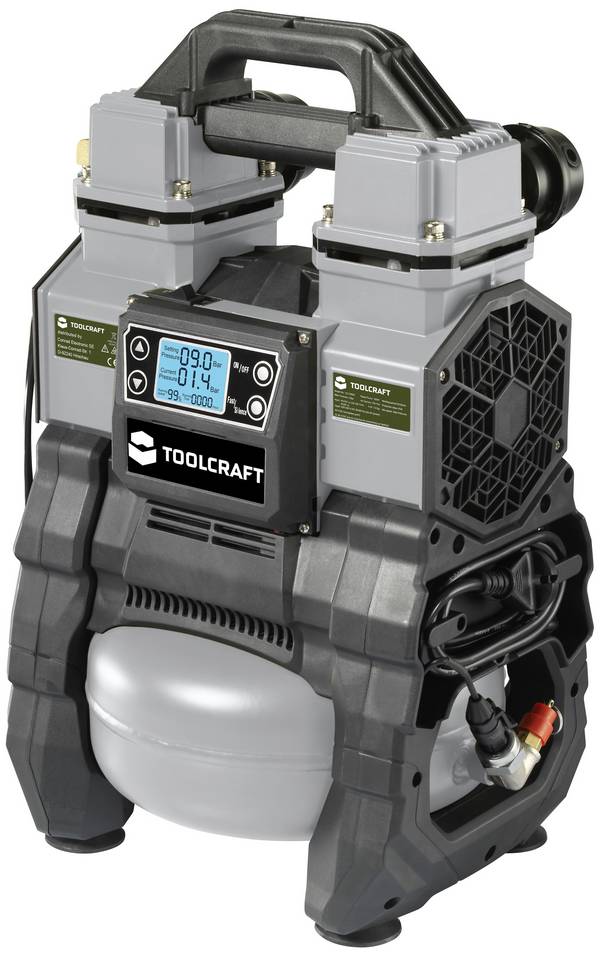 TOOLCRAFT TO-7858587 Air Compressor 18 VDC/220 VAC 9 bar