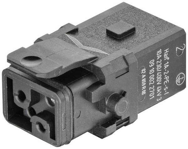 Connector Han 1A-2+PE-S-f latch 09100022701 HARTING 1 pc(s)