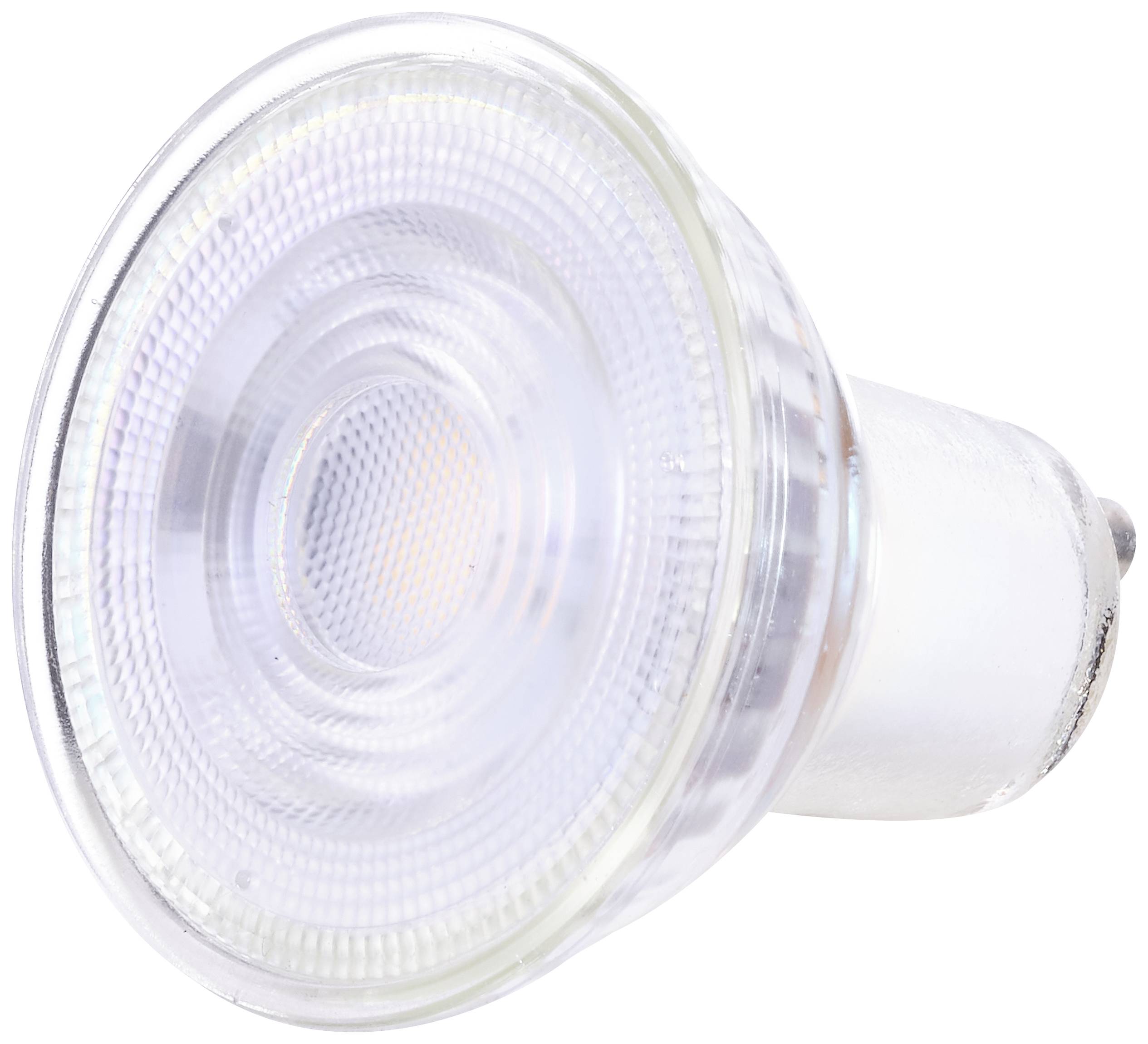 A single LED light bulb with a GU10 fitting, suitable for energy-efficient lighting in living and working spaces.