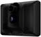 A black surveillance device with two camera lenses and an on/off switch, suitable for security applications.