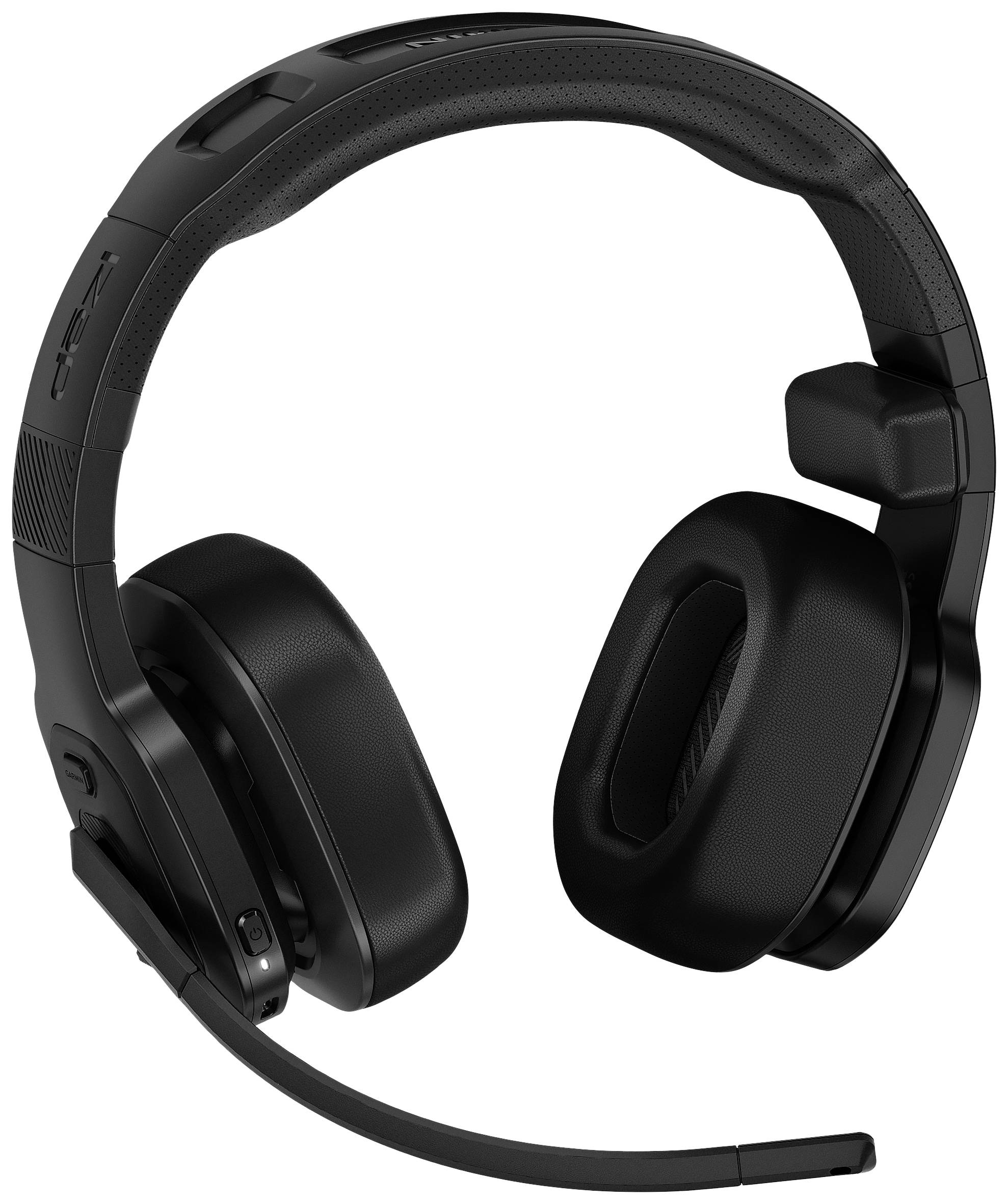 Black gaming headset with microphone arm and comfortable ear cushions, suitable for extended wear during gaming or calls.