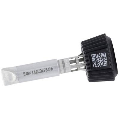 A black rotary knob with a silver metal shaft. The shaft displays the inscription 'Ersa 142CDLF6.5.#', and the knob has a QR code.