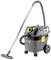 Industrial vacuum cleaner with yellow details, large tank and wheels, suitable for use in workshops or during cleaning work.