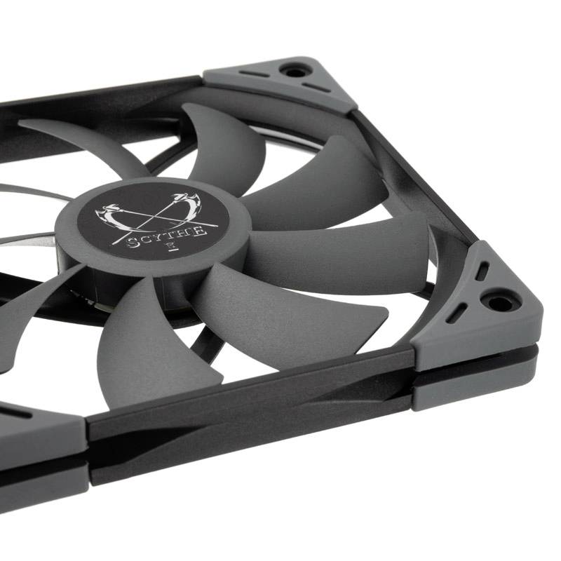 Scythe Scythe Kaze Flex Slim PWM Lüfter, 300-1800U/min - 120mm PC fan Black (W x H x D) 120 x 120 x 17 mm-2
