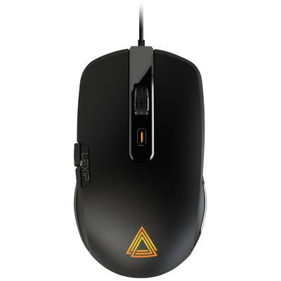 Pixminds NP93 Gaming mouse Corded Optical Black 6 Buttons 12000 dpi Backlit