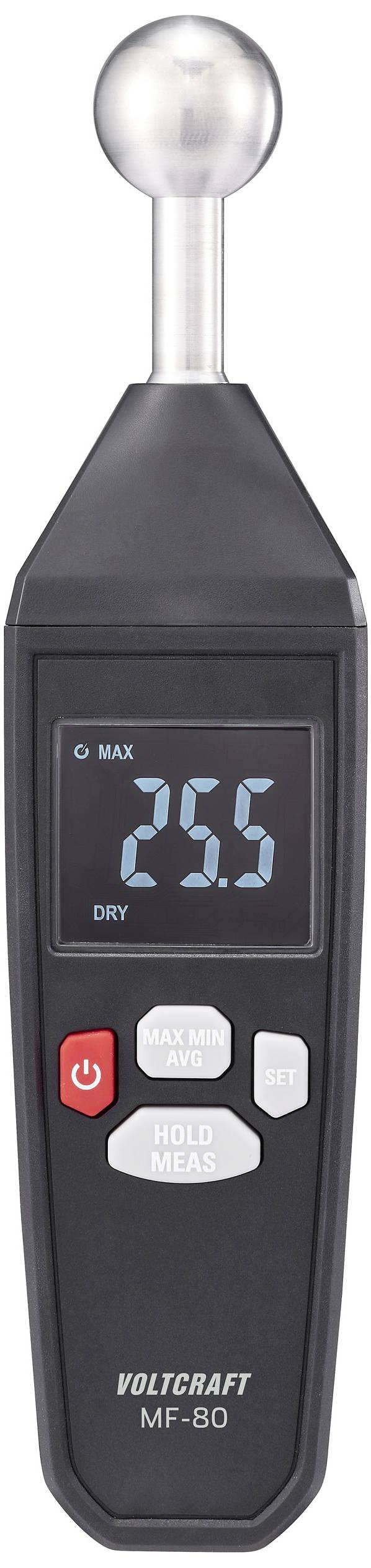 VOLTCRAFT MF-80 Moisture meter Building moisture reading range 0 up to 100.0 % Wood moisture reading range 0 up to 100 %