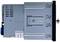 An electronic device with a metal casing, ventilation slots and a fastener. A security seal is located on the side.