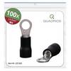 Quadrios 22C452 Ring terminal Cross section (max.)=4.0 mm² Hole Ø=5.3 mm Partially insulated Black 1 Set