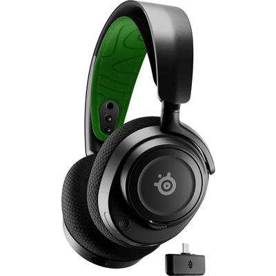 Steelseries Arctis Nova 7X Gaming  Over-ear headset Bluetooth® (1075101), Cordless (1075099) Stereo Black, Green Microph