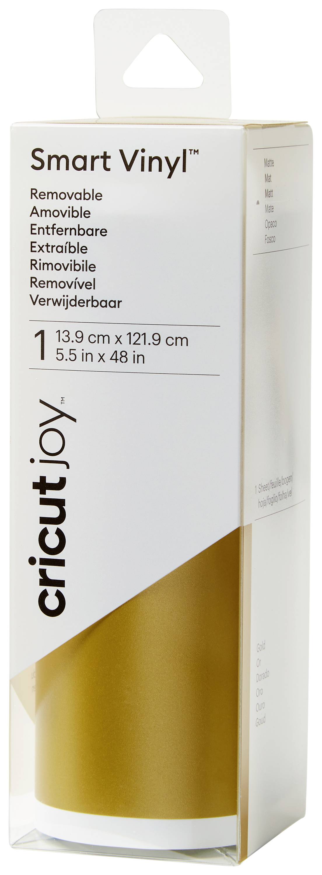 Image of Cricut Smart Vinyl Removable Film Gold
