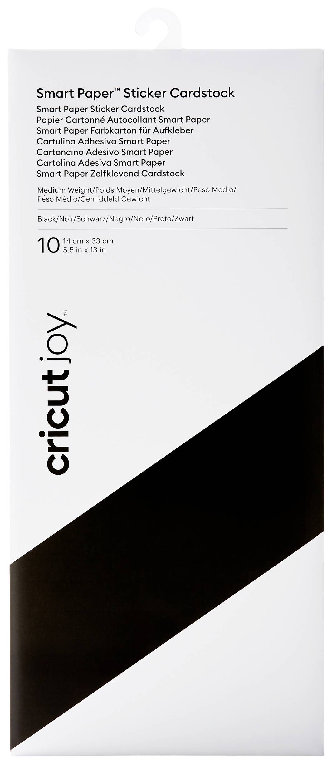 Image of Cricut Joy Smart Sticker Cardstock Coloured card Black