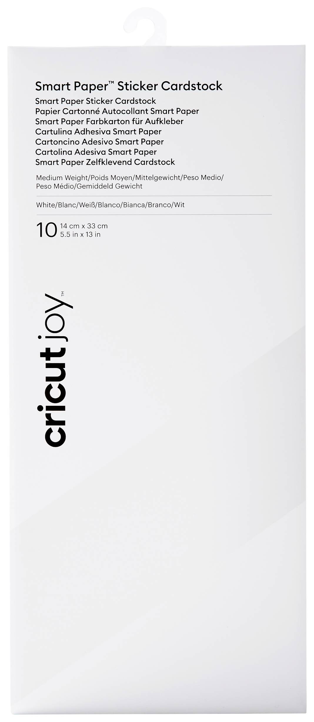 Image of Cricut Joy Smart Sticker Cardstock Coloured card White