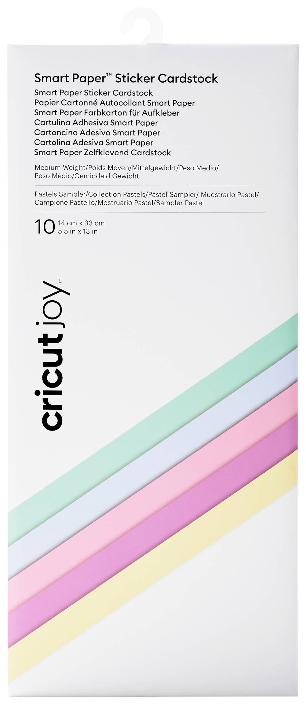 Image of Cricut Joy Smart Sticker Cardstock Coloured card Mint, Blue, Purple