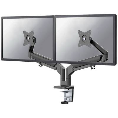 Neomounts DS70-810BL2 2x Monitor desk mount 43,2 cm (17") - 81,3 cm (32") Black Swivelling/tiltable, Height-adjustable, 