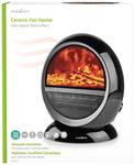 NEDIS HTFA21BK ceramic fan heater with realistic flame effect