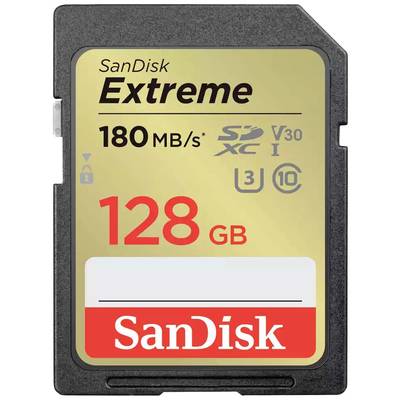 SanDisk Extreme SDXC card  128 GB Class 10 UHS-I shockproof, Waterproof
