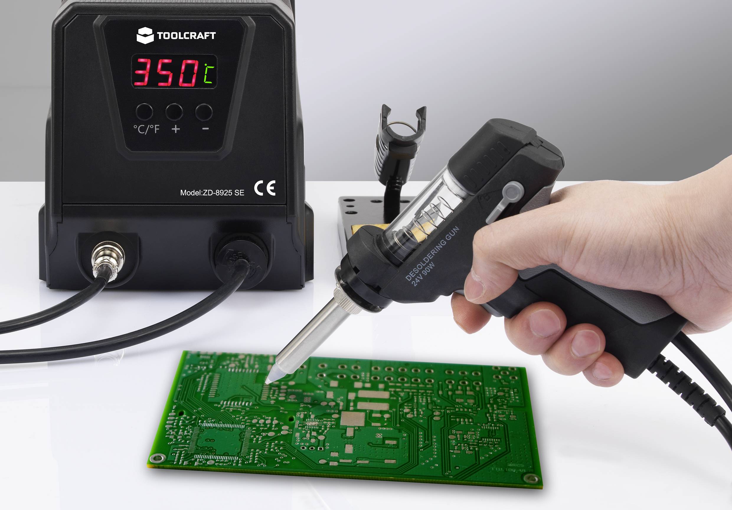 TOOLCRAFT TO7863102 ZD8925 SE Desoldering station Digital 90 W 160