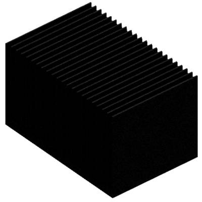 Fischer Elektronik 10133681 SK 628/75 SA Fin heat sink 4.5 K/W (L x W x H) 75 x 75 x 45 mm
