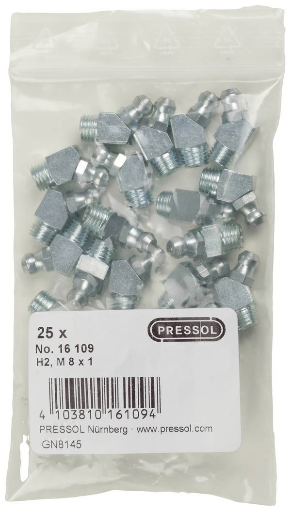 Pressol Tapered lubricating nipple H2-45°, M 8 x 1-VZ-VK 25 pc(s)