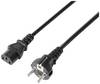 Sygonix SY-5243890 C13/C14 appliances Cable Black 5.00 m