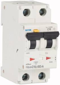 A double-pole circuit breaker with a switch, marked with 'C16'.