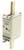 A NH fuse marked 'Bussmann, NH0 gG/gL, 20A, 120kA-500V'. Metal terminals, used in electrical installations.