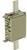 Eaton Bussmann fuse, 125A, with metal contacts top and bottom, suitable for 500V. CE and EAC marking present.