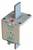 An NH fuse with a capacity of 500A. It serves as a protective device in electrical distribution boards.