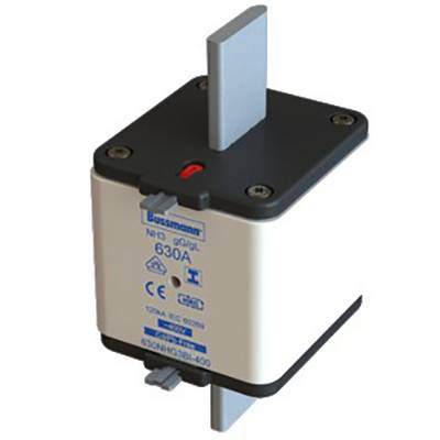 An electrical fuse block with the marking '630A'. It has a rectangular shape with connections at the top and bottom.