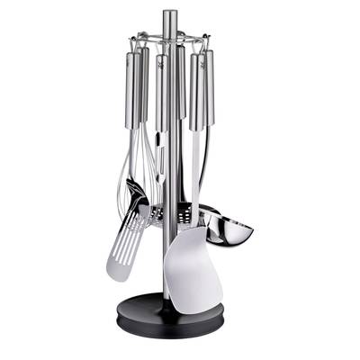 WMF 1876709990 Stainless steel kitchen helper set 7tlg stand with 6 helpers