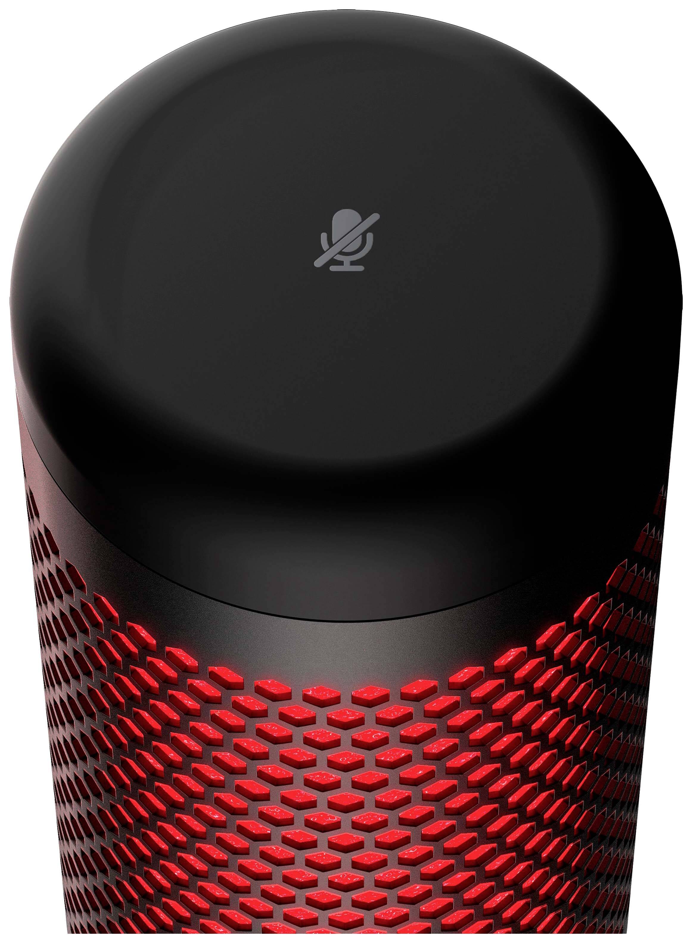 HyperX QuadCast Stand PC microphone Transfer type (details):Corded Stand USB, Microphone (3.5 mm jack) Corded Black/red