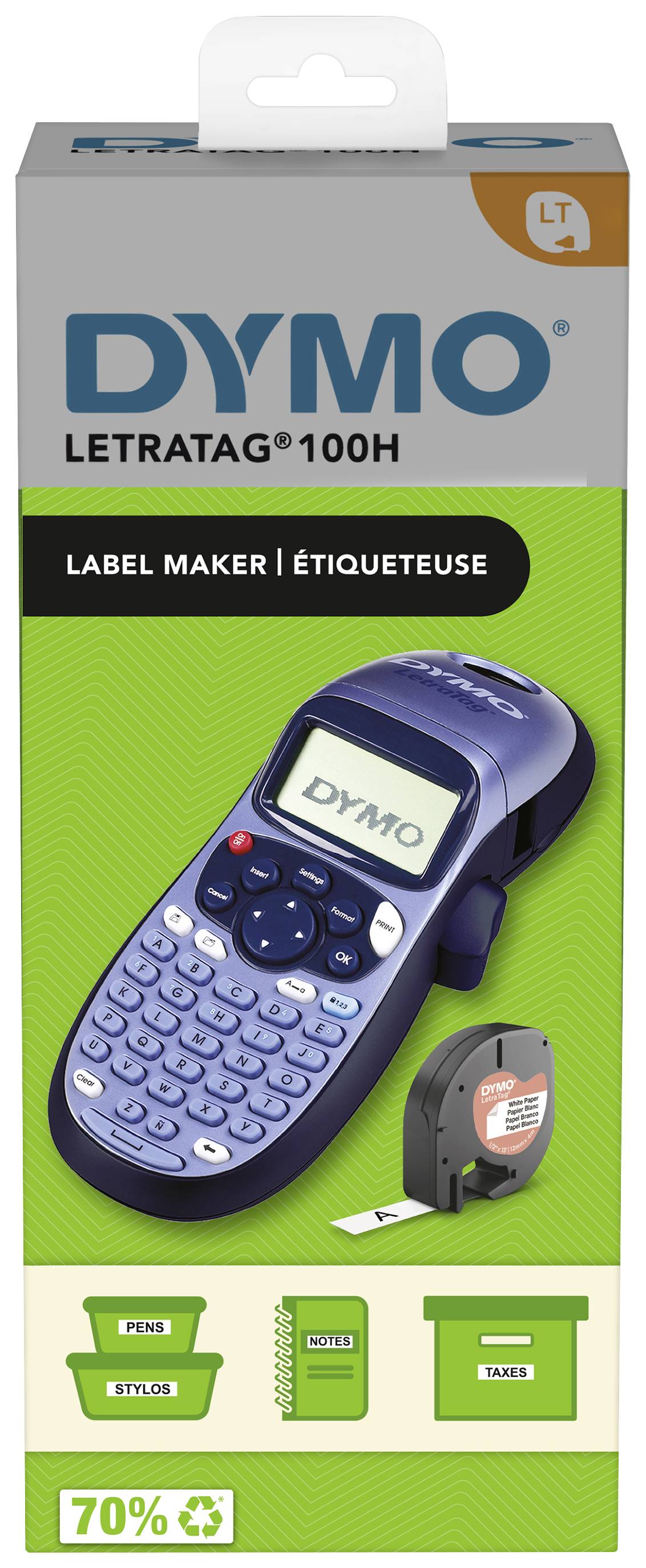 ⭐ Dymo Label Maker Letra Tag Blue LCD Screen Handheld Electronic -TESTED
