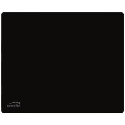 Black mouse mat with rounded corners and the 'speedlink' logo in the bottom left corner.