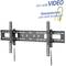 Wall mount for flat-screen televisions, integrated theft protection, instructional video available.