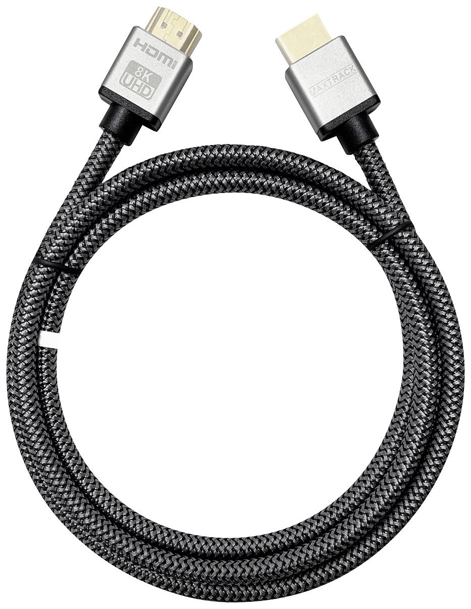 High-quality, braided HDMI cable with 8K support for enhanced audio and video transmission.