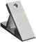 A metallic mounting bracket with a hole for fixing, suitable for stabilising structures or machine frames.