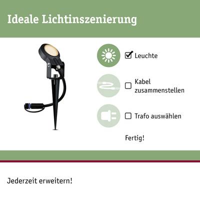 'Ideal Lighting Design' shows a garden light with a light icon, along with instructions 'Assemble Cable', 'Select Transformer', 'Done!'