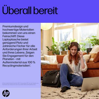 HP Laptop bag Renew Executive 16-inch Laptop Bag Suitable for up to: 40,6 cm (16") Black