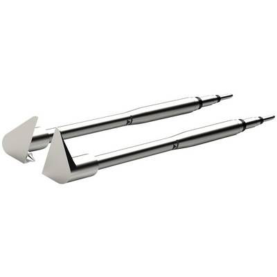 Two metallic drills with triangular safety guards. Usage: Forming materials.