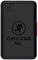 Black ONYXGO Mic with speaker grille in the top left, simple control buttons and clear brand identification. Compact and portable.