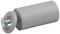 Grey swivel foot with screw, adjustable for furniture height.