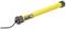 Yellow tubular motor with black end caps and connection cable, commonly used for automatic roller shutters or awnings.